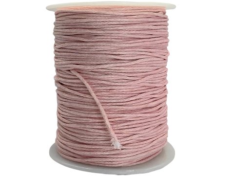 Sznurek 1mm woskowany Róż Pastel 100m bawełniany jubilerski cienki największy wybór pasmanteria GOLDPOL Warszawa