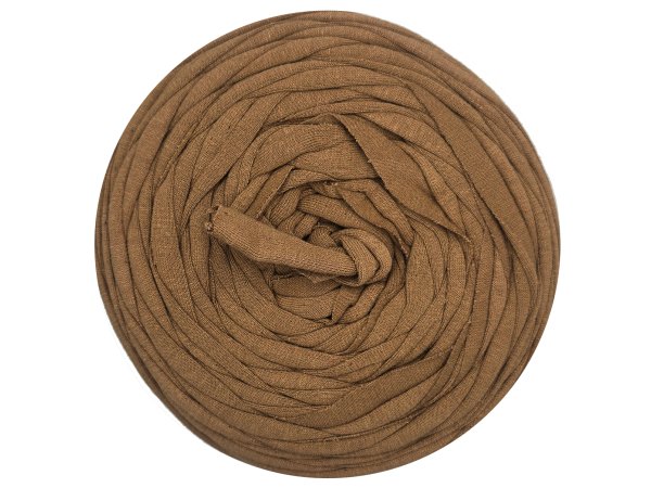 Spaghetti cotton BEŻ KARMEL CIEMNY JASNY BRĄZ cena za 1 sztukę około 120m włóczka z recyklingu t-shirt nici bawełna sklep