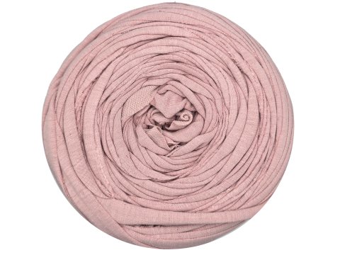 Spaghetti cotton RÓŻ INDYJSKI JASNY SPŁOWIAŁY cena za 1 sztukę około 120m włóczka z recyklingu t-shirt nici bawełna sklep