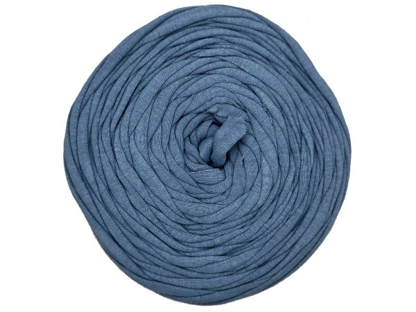 Spaghetti cotton NIEBIESKI ZGASZONY GŁADKI cena za 1 sztukę około 120m włóczka z recyklingu t-shirt nici bawełna sklep