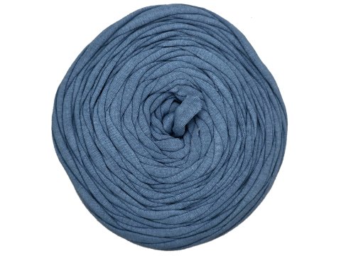 Spaghetti cotton NIEBIESKI ZGASZONY GŁADKI cena za 1 sztukę około 120m włóczka z recyklingu t-shirt nici bawełna sklep