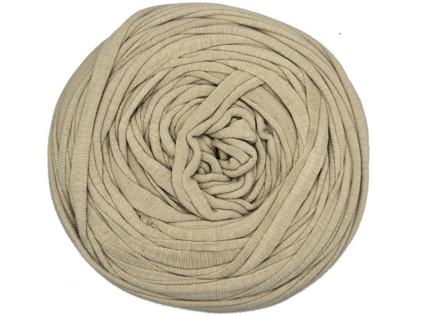 Spaghetti cotton BEŻ BURY cena za 1 sztukę około 120m włóczka z recyklingu t-shirt nici bawełna sklep