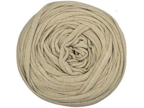 Spaghetti cotton BEŻ BURY cena za 1 sztukę około 120m włóczka z recyklingu t-shirt nici bawełna sklep