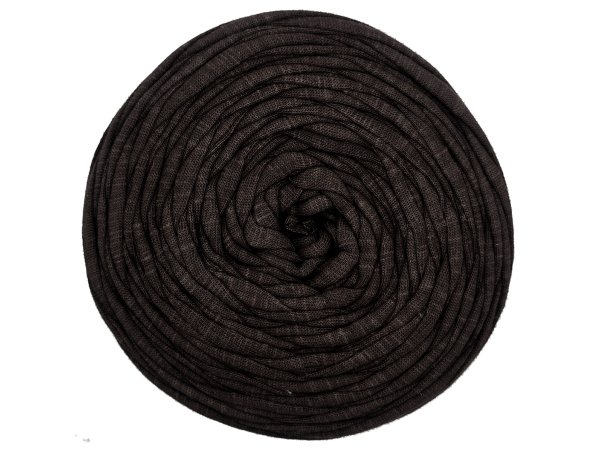 Spaghetti cotton BRĄZ GORZKA CZEKOLADA cena za 1 sztukę około 120m włóczka z recyklingu t-shirt nici bawełna s