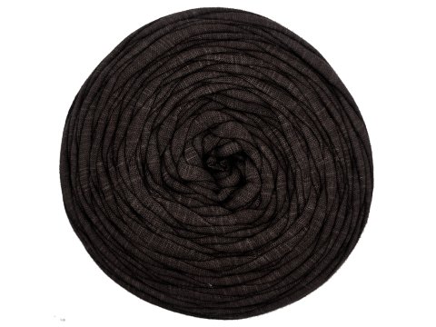 Spaghetti cotton BRĄZ GORZKA CZEKOLADA cena za 1 sztukę około 120m włóczka z recyklingu t-shirt nici bawełna s