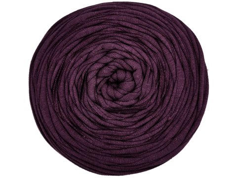 Spaghetti cotton FIOLET ŚLIWKA cena za 1 sztukę około 120m włóczka z recyklingu t-shirt nici bawełna sklep