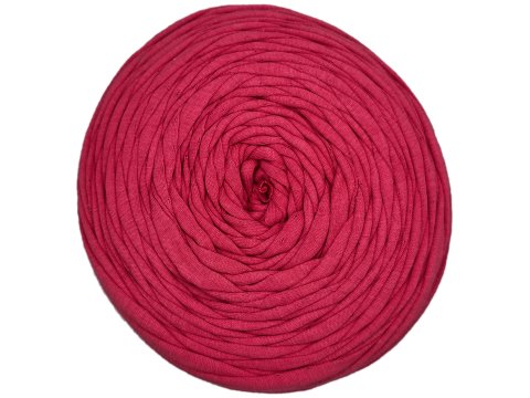 Spaghetti cotton RÓŻ MALINA cena za 1 sztukę około 120m włóczka z recyklingu t-shirt nici bawełna sklep