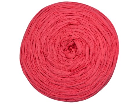 Spaghetti cotton RÓŻ BRZOSKWINIOWY cena za 1 sztukę około 120m włóczka z recyklingu t-shirt nici bawełna sklep