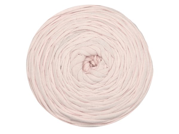 Spaghetti cotton RÓŻ NAJJAŚNIEJSZY PASTELOWY cena za 1 sztukę około 120m włóczka z recyklingu t-shirt nici bawełna s