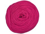 Spaghetti cotton RÓŻOWY CIEMNY FUKSJA cena za 1 sztukę około 120m włóczka z recyklingu t-shirt nici bawełna sklep
