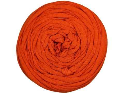 Spaghetti cotton ORANGE KAROTKA MOCNY cena za 1 sztukę około 120m włóczka z recyklingu t-shirt nici bawełna s