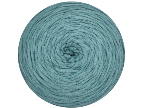 Spaghetti cotton NIEBIESKI ZGASZONY WPADA W TURKUS cena za 1 sztukę około 120m włóczka z recyklingu t-shirt nici bawełna