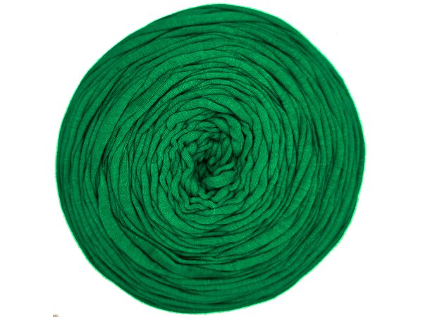 Spaghetti cotton ZIELONA TRAWA JERSEY cena za 1 sztukę około 120m włóczka z recyklingu t-shirt nici bawełna sklep