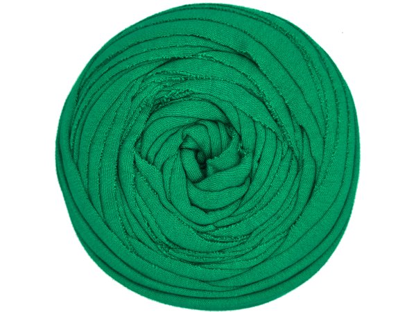 Spaghetti cotton ZIELONY DRESÓWKA cena za 1 sztukę około 120m włóczka z recyklingu t-shirt nici bawełna sklep