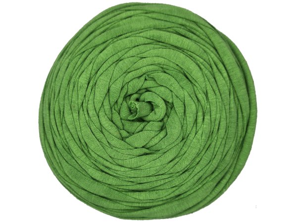 Spaghetti cotton ZIELONY GROSZEK cena za 1 sztukę około 120m włóczka z recyklingu t-shirt nici bawełna