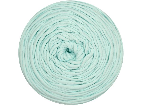 Spaghetti cotton NIEBIESKI AQUA cena za 1 sztukę około 120m włóczka z recyklingu t-shirt nici bawełna sklep