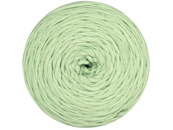 Spaghetti cotton ZIELONY JASNY cena za 1 sztukę około 120m włóczka z recyklingu t-shirt nici bawełna sklep