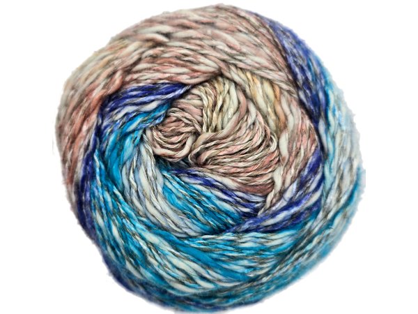 Włóczka Linen Soft 7402 MIX TURKUS SZAFIR SZARY BEŻ YarnArt na Topy i Bluzki  ✔️