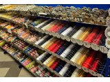 Wstążka satynowa szeroka 36cm GRANATOWA 10y czyli 9,14m na wstęgi bieżniki hurtownia wstążek Warszawa