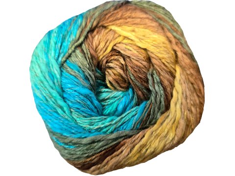 Włóczka Linen Soft 7409 MIX TURKUSY BRĄZY YarnArt na Topy i Bluzki sklep z włóczkami Warszawa ✔️