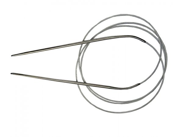 Druty okrągłe 3mm 120cm metalowe aluminiowe do robienia bez szwu duże chusty swetry