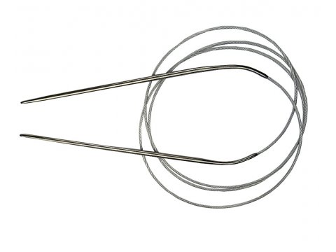 Druty okrągłe 3mm 120cm metalowe aluminiowe do robienia bez szwu duże chusty swetry