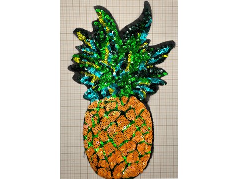 Aplikacja ANANAS cekinowa cena za 1szt Outlet Koniec Kolekcji ostatnie sztuki