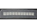 Aplikacja CHOKER WSTAWKA DEKOLT BIAŁA gipiurowa z koralami szklanymi cena za 1szt Outlet Koniec Kolekcji ostatnie sztuki