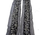 Aplikacja WSTAWKA CZARNA z koralami 85cm cena za 1szt Outlet Koniec Kolekcji ostatnie sztuki