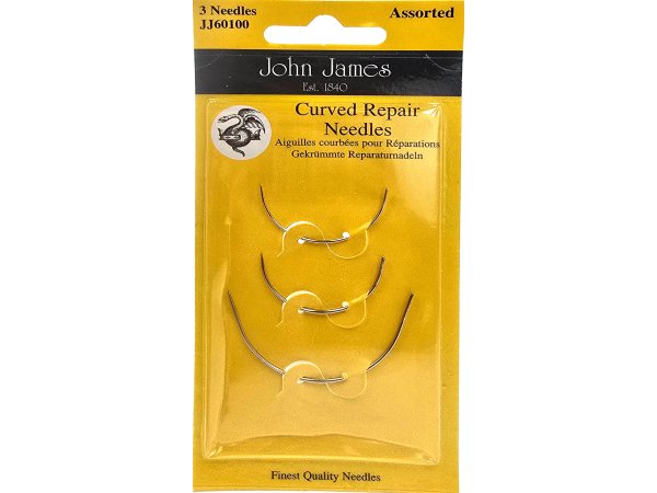 Igły Wygięte do napraw John James Curved Repair Needles JJ60100 3 szt Assorted hurtownia igieł