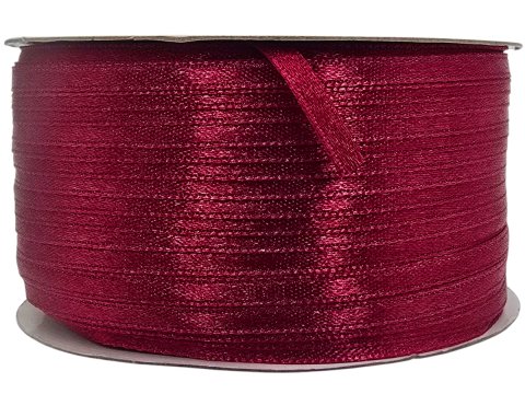 3mm wstążka atłasowa 137m dwustronna 108 BORDODWA100% nylon z dużym połyskiem gęsto tkana importer Goldpol