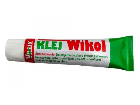 Klej WIKOL 45g do tkanin papieru drewna tworzyw sztucznych typu UNILAM