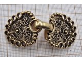 Zapięcie metalowe 60-20mm złote haftki ozdobne cena 1 para zapięcia ozdobne typu haftka żabką