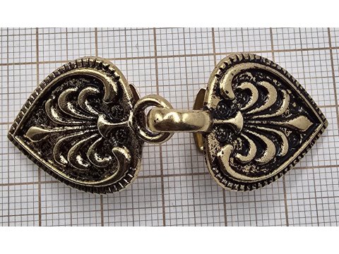 Zapięcie metalowe 60-20mm złote haftki ozdobne cena 1 para zapięcia ozdobne typu haftka żabką