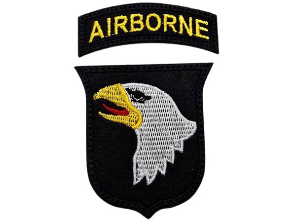 Aplikacja AIRBORN na rzep cena za para AIRBORN + ORZEŁ naszywka patche