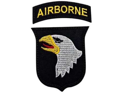 Aplikacja AIRBORN na rzep cena za para AIRBORN + ORZEŁ naszywka patche