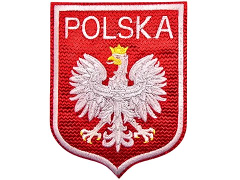Aplikacja GODŁO POLSKI 75mm x 95mm TERMO cena za 1szt naszywka patche na żelazko