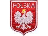 Aplikacja GODŁO POLSKI 75mm x 95mm TERMO cena za 1szt naszywka patche na żelazko