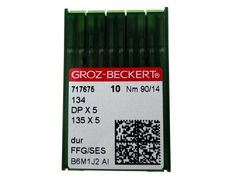 Igły przemysłowe gruba kolba DO DZIANIN 90/14 Groz Beckert 134 DPx5 135x5 FFG/SES