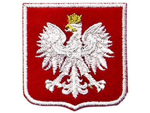 Aplikacja GODŁO POLSKI 50mm x 52mm TERMO cena za 1szt naszywka patche na żelazko