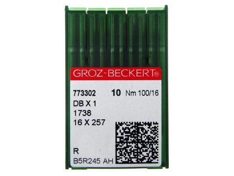 Igły przemysłowe cienka kolba 110/18 Groz Beckert DBx1 1738 16x257