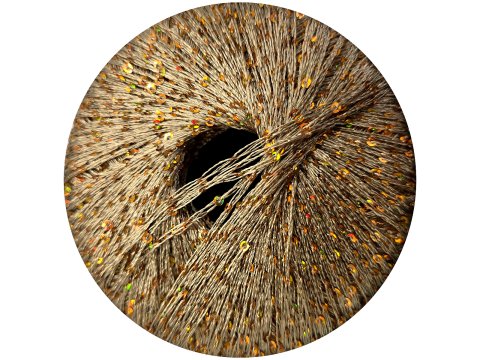 GALASSIA 23 KARMEL 25g 112m kordonek z cekinami 2mm co 1cm
