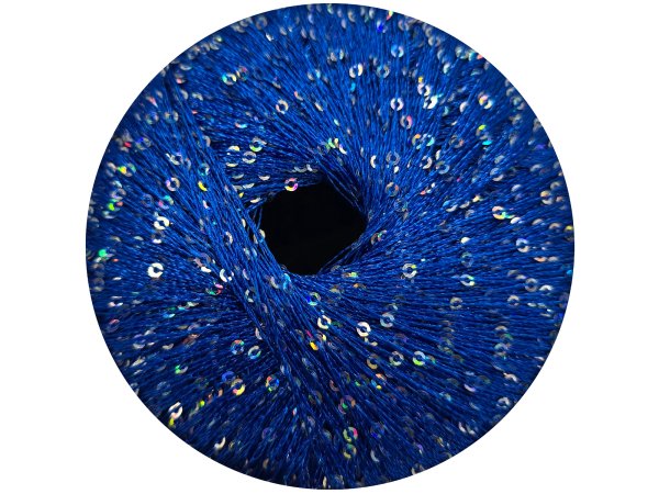 GALASSIA 12 SZAFIR CHABER 25g 112m kordonek z cekinami 2mm co 1cm