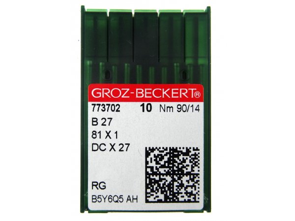 Igły przemysłowe OVERLOK 90/14 Groz Beckert B27 81x1 DCx27 RG