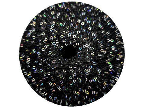 GALASSIA 05 CZARNA SADZA 25g 112m kordonek z cekinami 2mm co 1cm