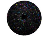 GALASSIA 06 CZARNA 25g 112m kordonek z cekinami 2mm co 1cm