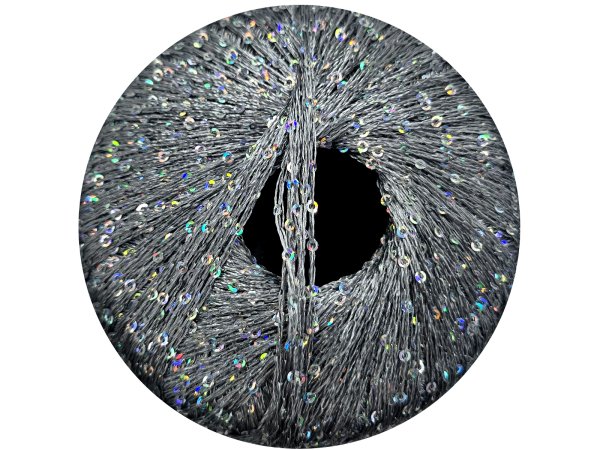 GALASSIA 07 SZARY STALOWY 25g 112m kordonek z cekinami 2mm co 1cm
