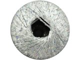 GALASSIA 26 BIAŁY SREBRNY25g 112m kordonek z cekinami 2mm co 1cm