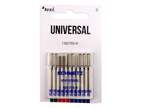 Igły SCHMETZ półpłaskie UNIVERSAL mix igieł do maszyn domowych 130/705 H