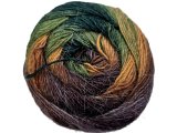STYLISH ALPACA 10 FIOLET/BRĄZ/ZIELONY YarnArt 150g 525m lekka wełna na chusty entrelac